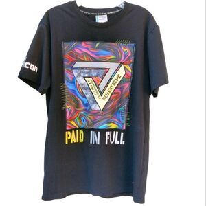 Paperclip American Spirit Men's Tee Shirt Size L Black 100% Cotton